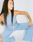 Wildflo Studio - Wide Leg Lounge Pants Cornflower -