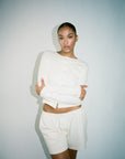 Wildflo Studio - Cotton Shorts Cream -