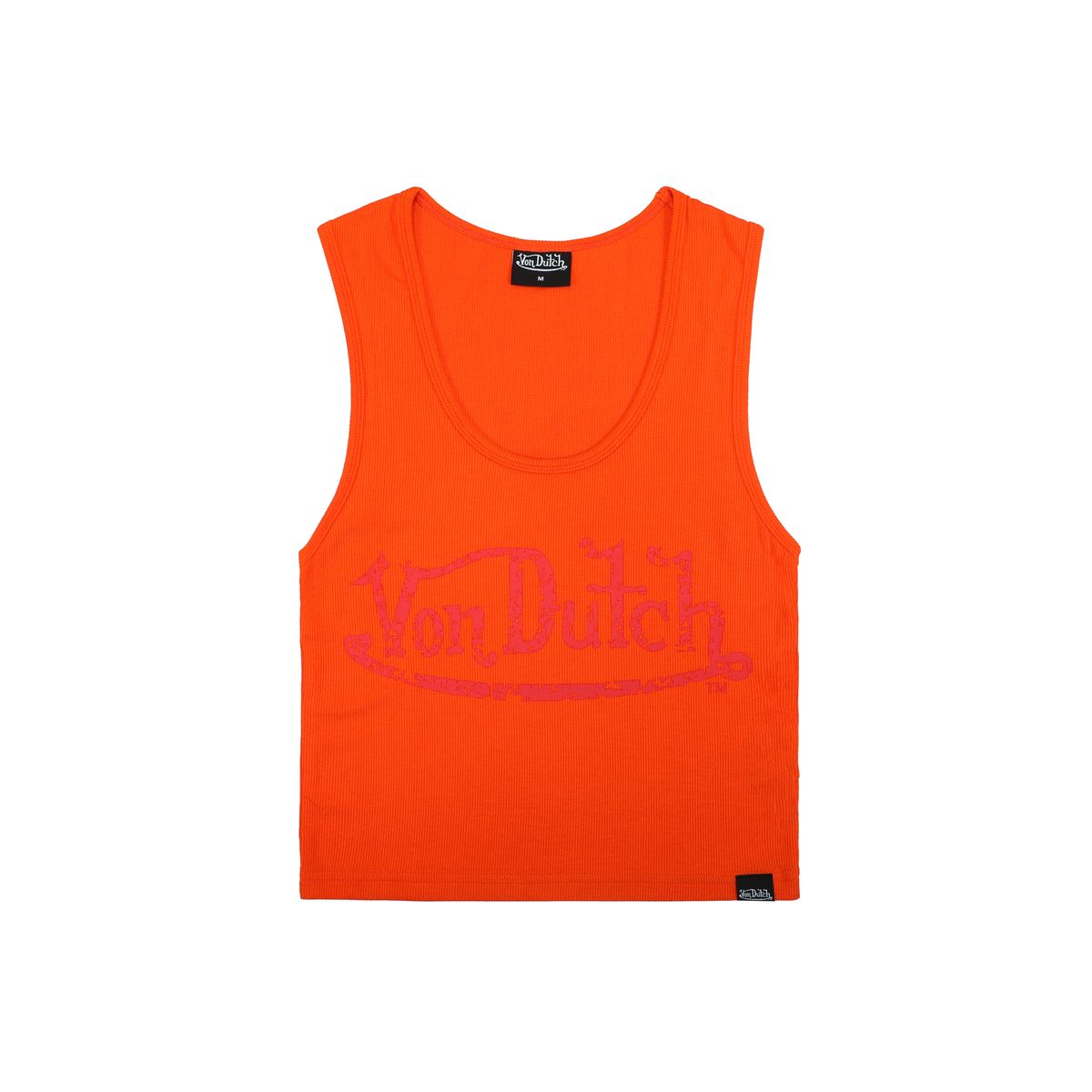 Distressed Logo Tank - Orange