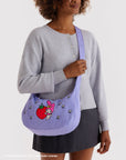 Baggu - Medium Nylon Crescent Bag - Embroidered My Melody Strawberry -