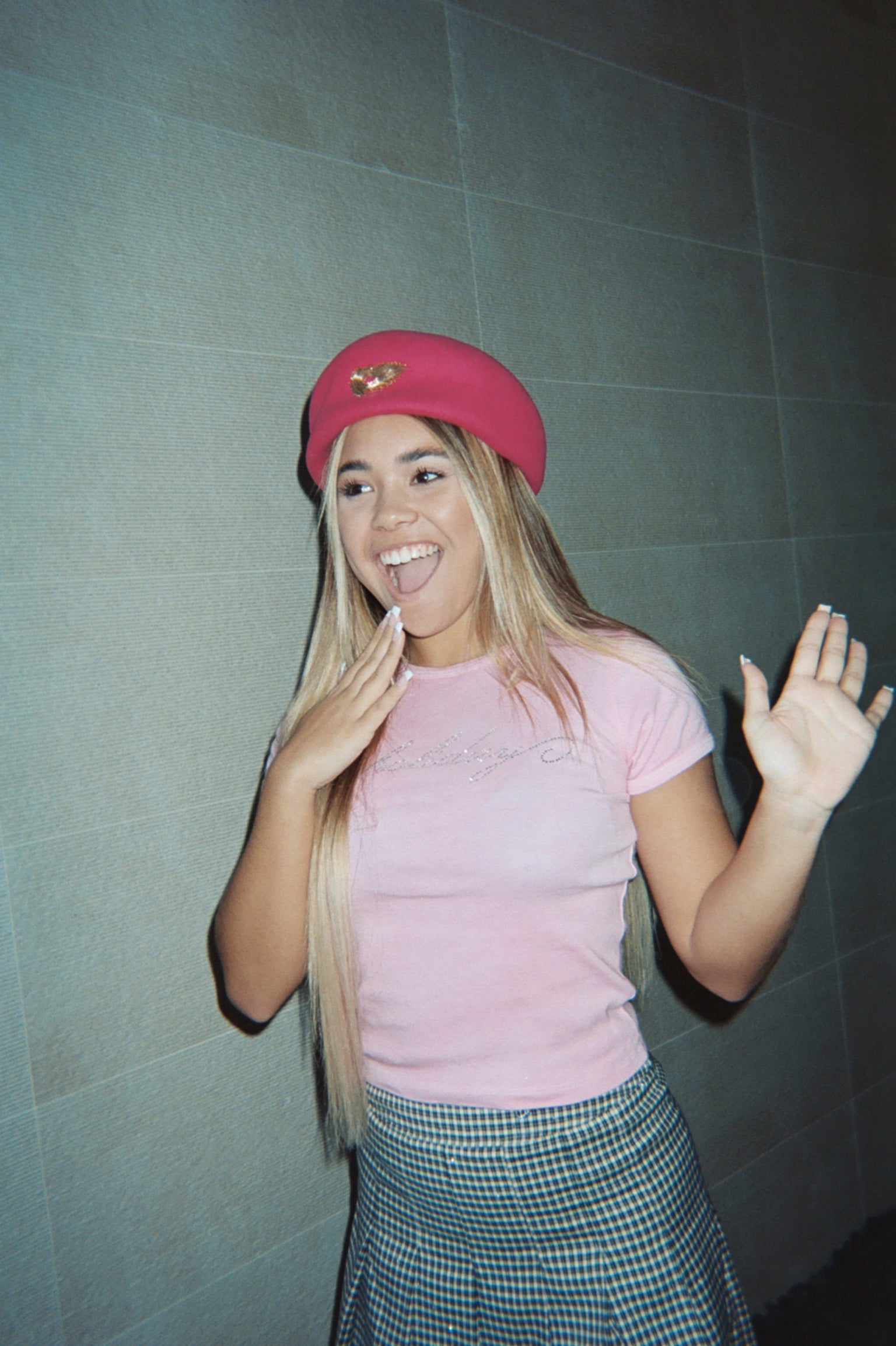 On Holiday Pink Baby Tee
