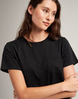 Richer Poorer - Pima Boxy Crop Tee - Black -