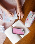 Lifestyle Image 02 Lilac and Blue Floral Notepad