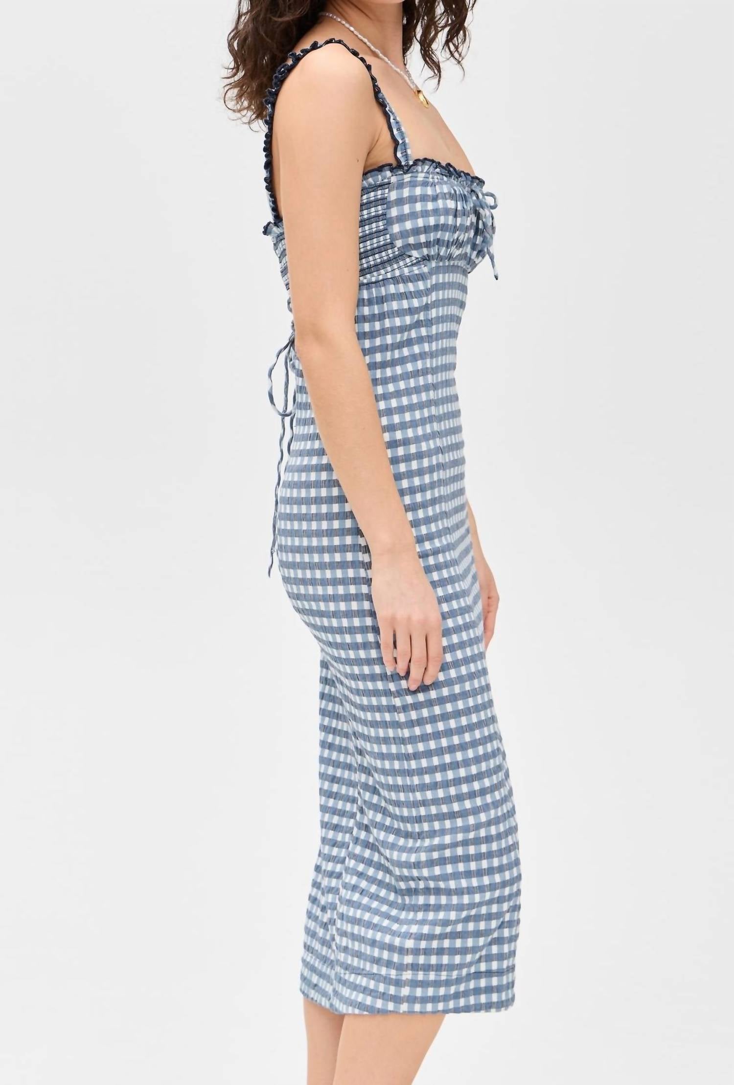Lucinda Plaid Midi Dress