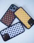 Supporting Image 04 Polka Dot | White and Black iPhone Case