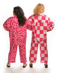 Boyko - Blake Blouse - Hot Pink Check -