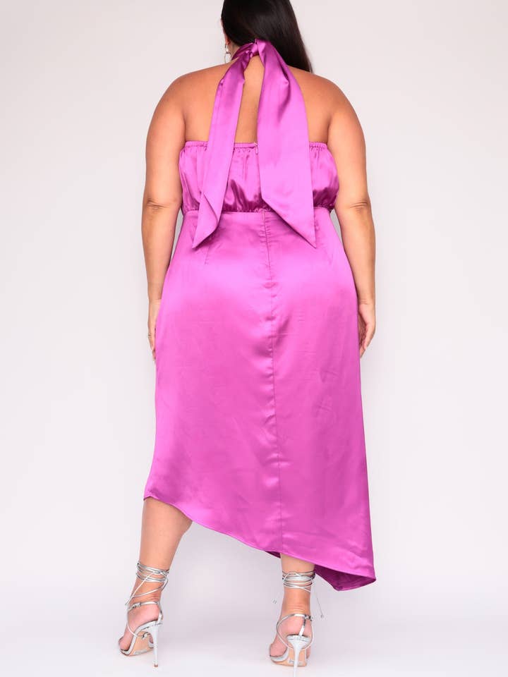 Sofia Dress - Fuchsia