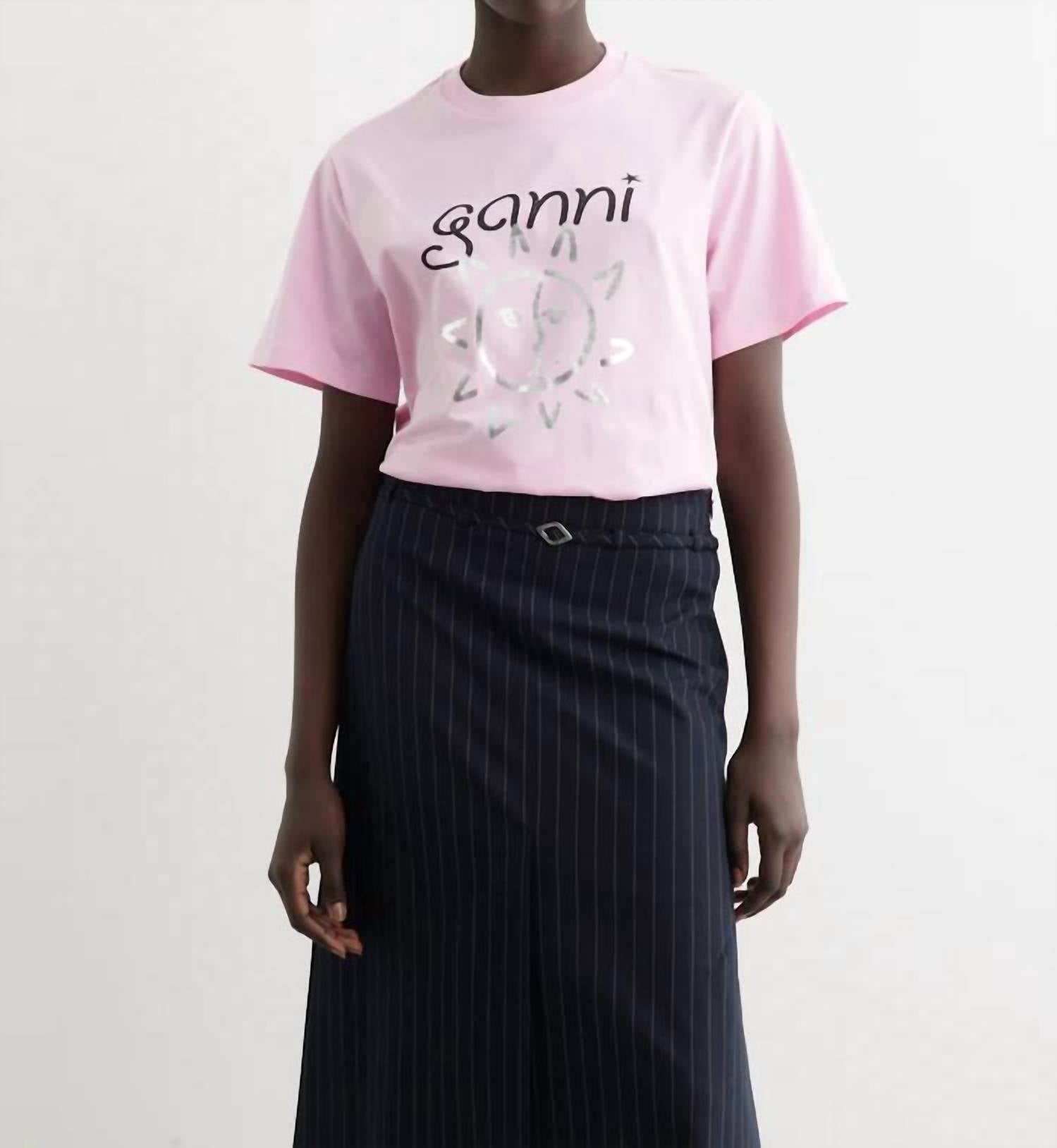 Basic Jersey Sun Relaxed T-shirt - Pink