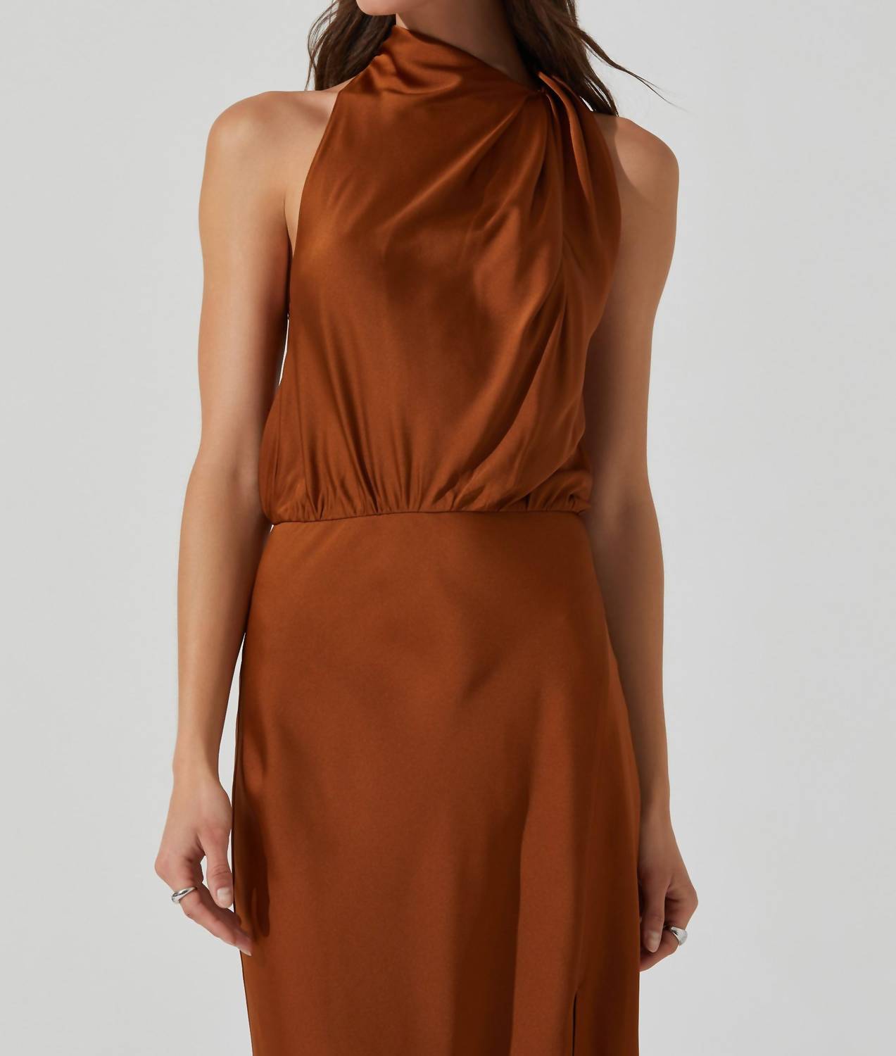 Jelyn Satin Midi Dress