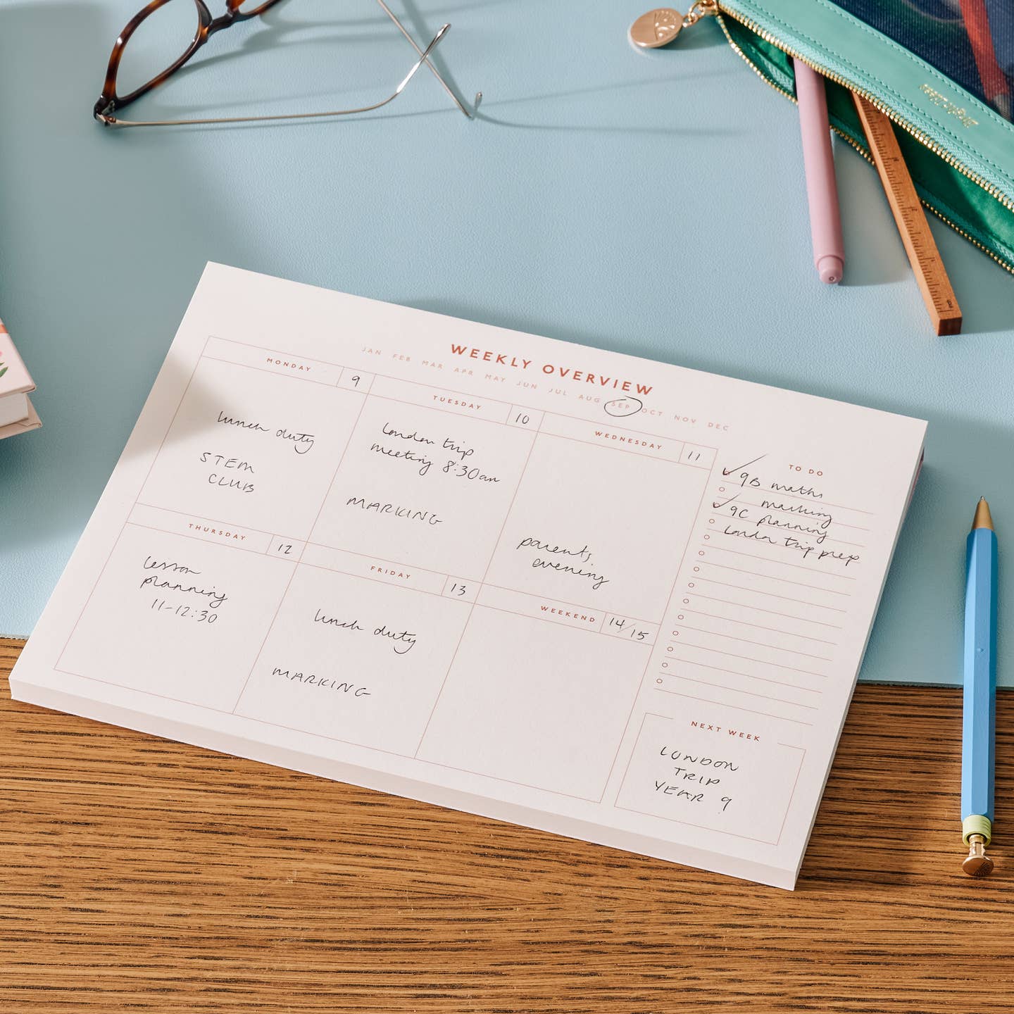 Joy Weekly Desk Planner