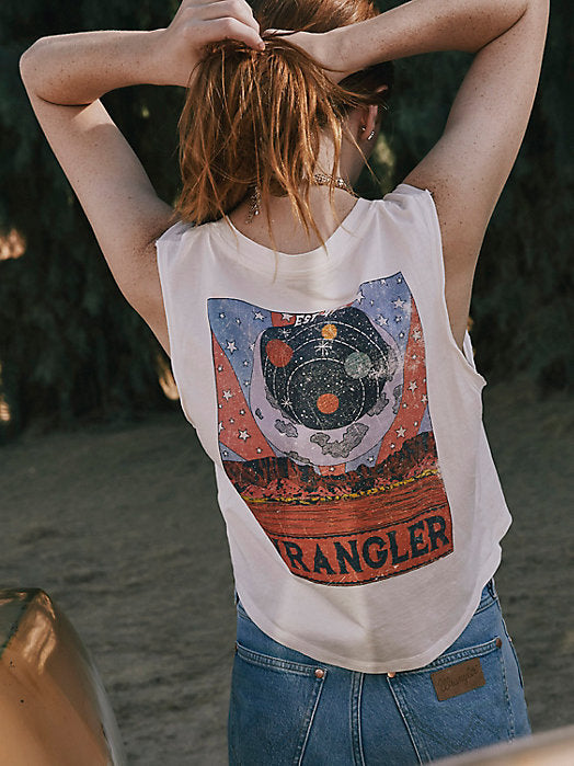 Logo Sleeveless Tee - Worn White