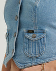 Lee - Patch Pocket Vest - In Mid Air -