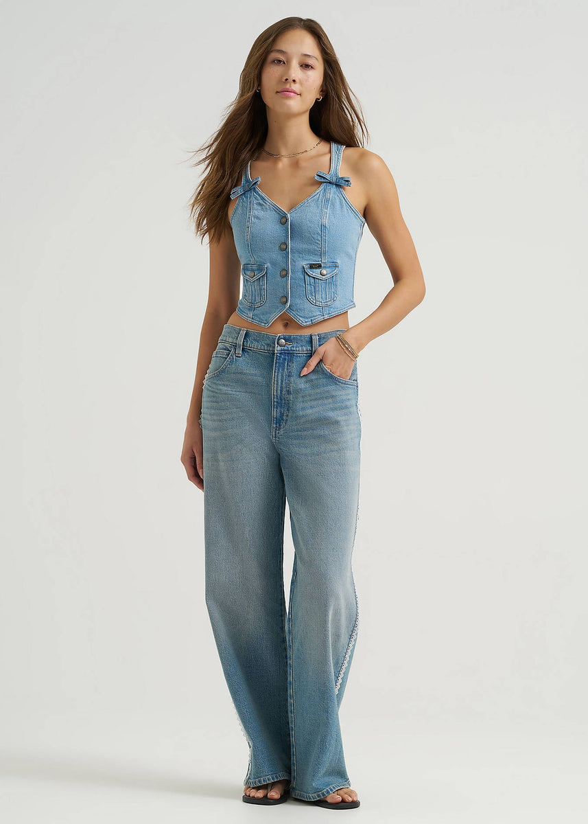 パンツ Lee fi Ne Double Waist Baggy Jeans Lee fi Ne】Double Waist