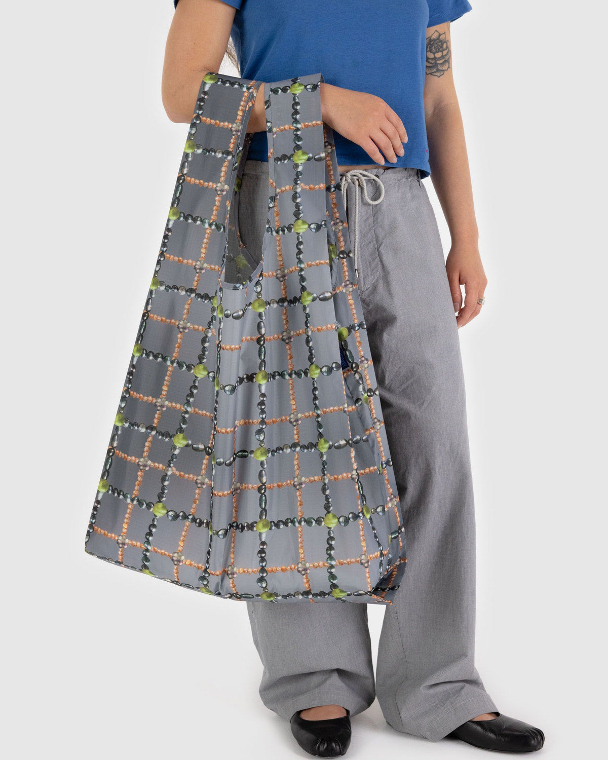 Baggu - Big Baggu - Beaded Plaid -