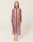 Bel Kazan - Gia Kaftan - Chesnut Stripe - Chestnut Stripe
