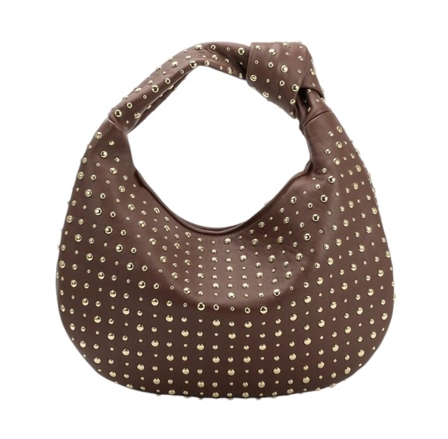 Brigitte Large Studded Shoulder Bag