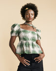 Hansel from Basel - Monet Plaid Top -