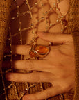 Luv Aj - The Amber Honey Resin Statement Ring -