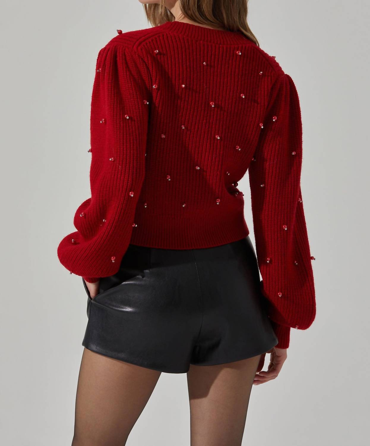 Delsie Cardigan - Red