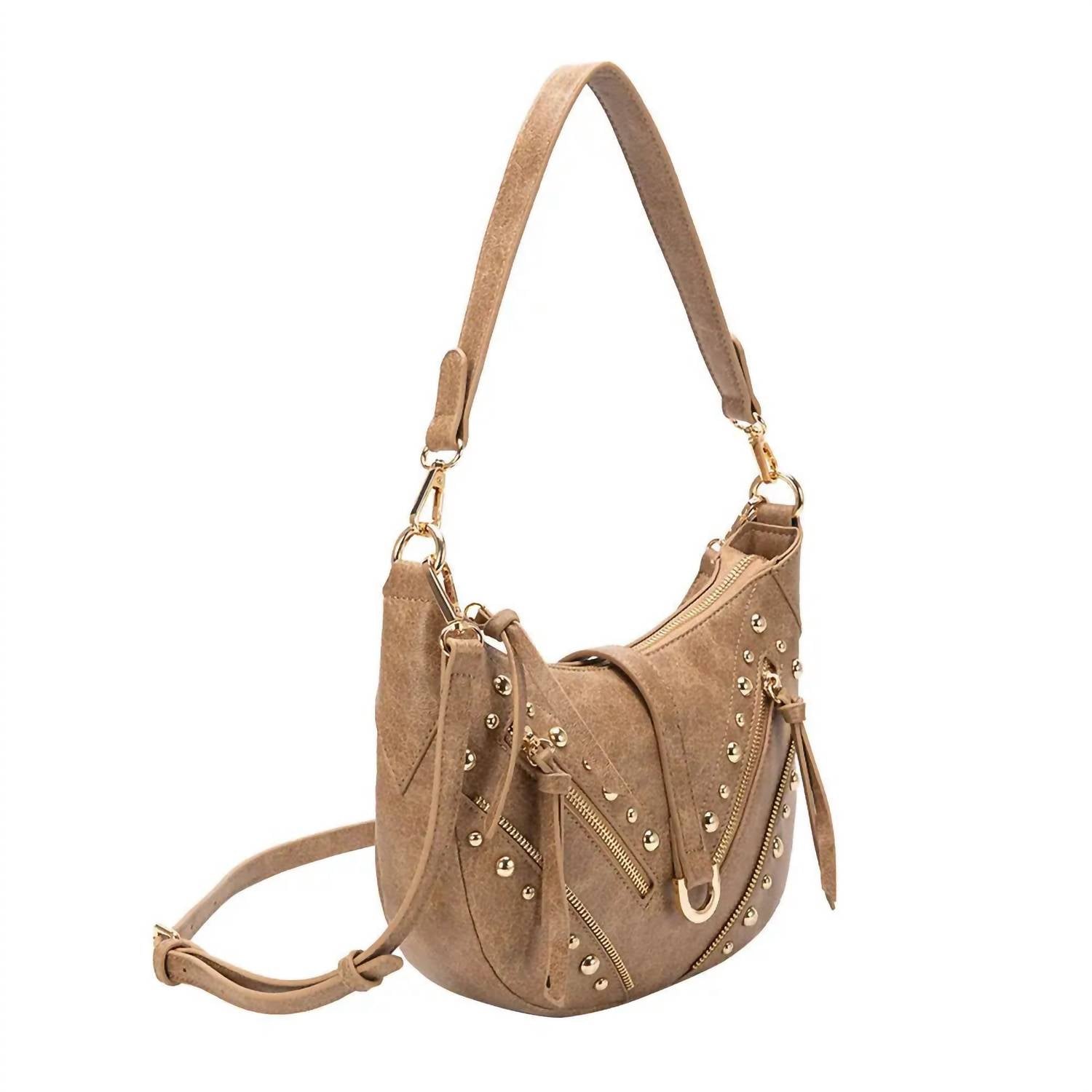 Maeve Vegan Shoulder Bag - Tan