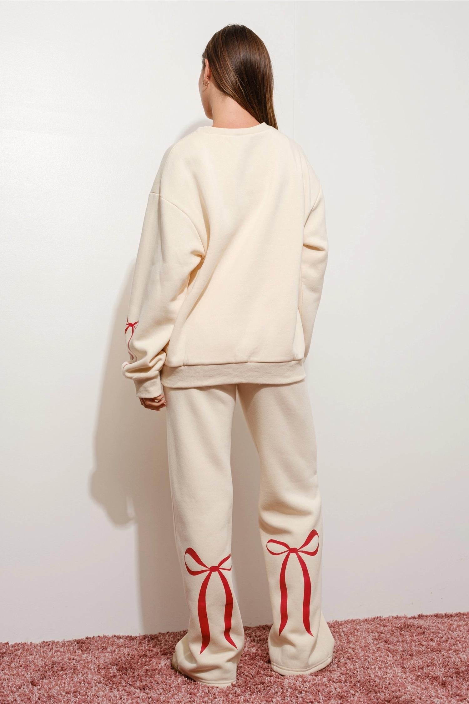Happily Yours Bow Sweatshirt