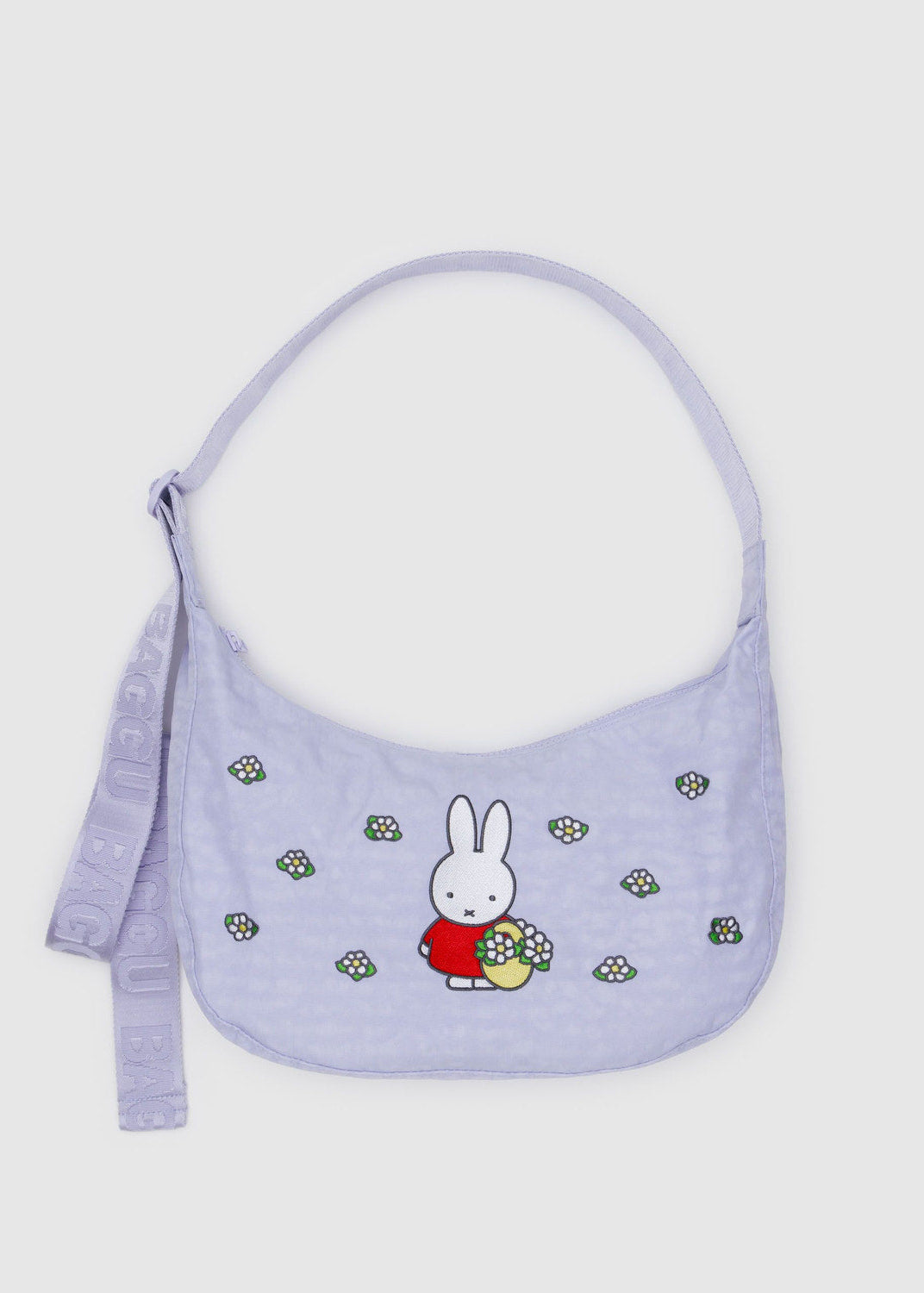 Baggu - Bags - Medium Nylon Crescent Bag - Embroidered Miffy