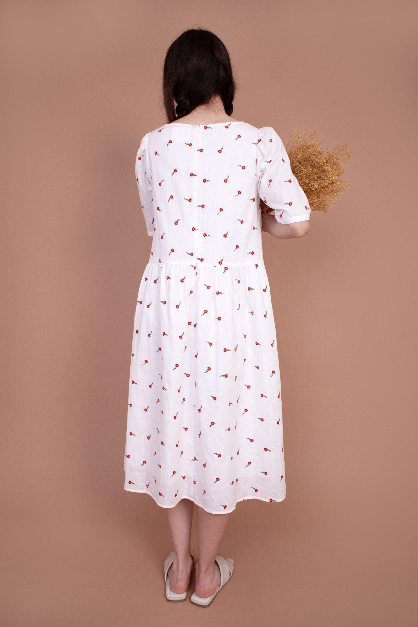 Alyssum Dress - Red Rose - offe market