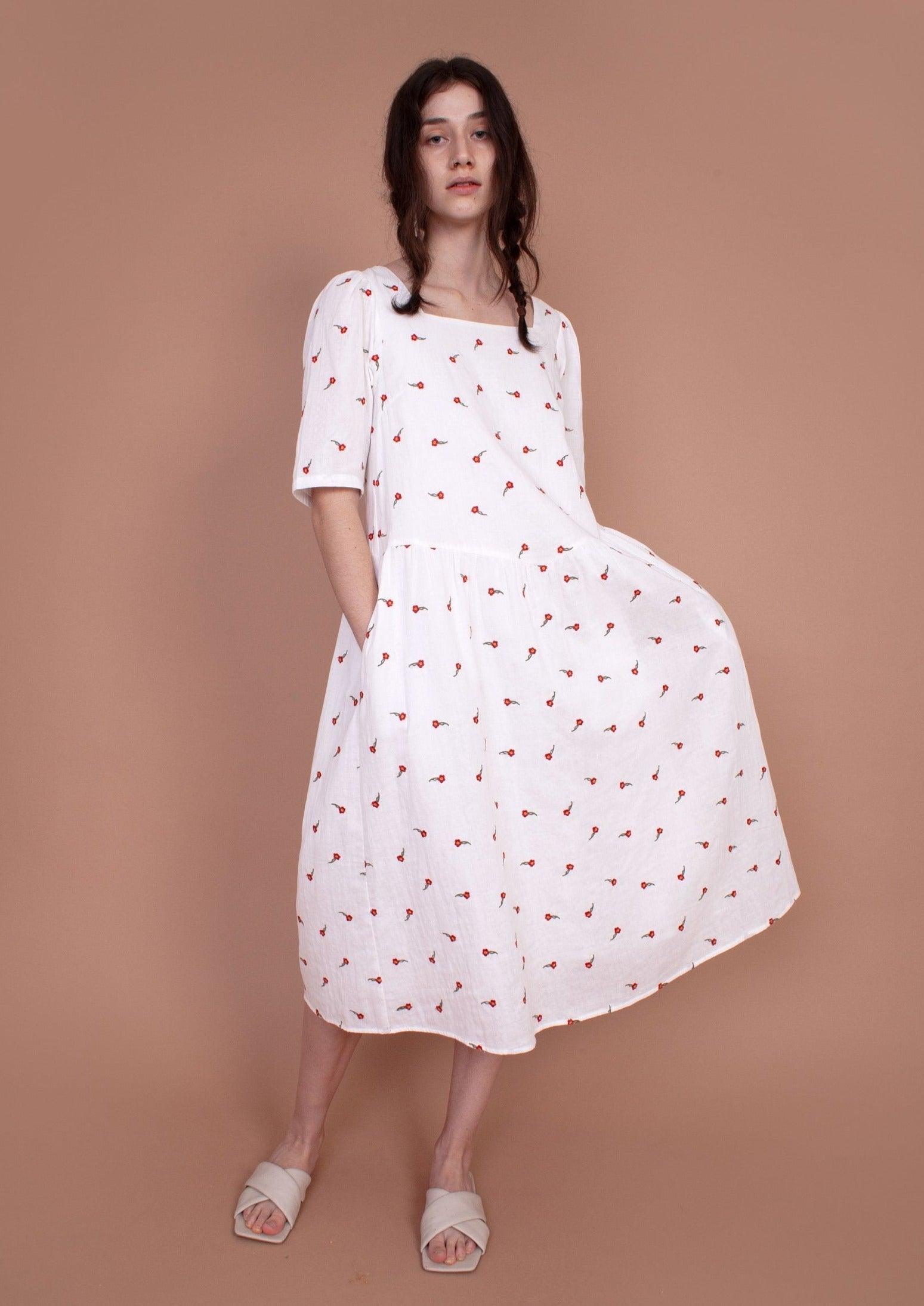 Alyssum Dress - Red Rose - offe market