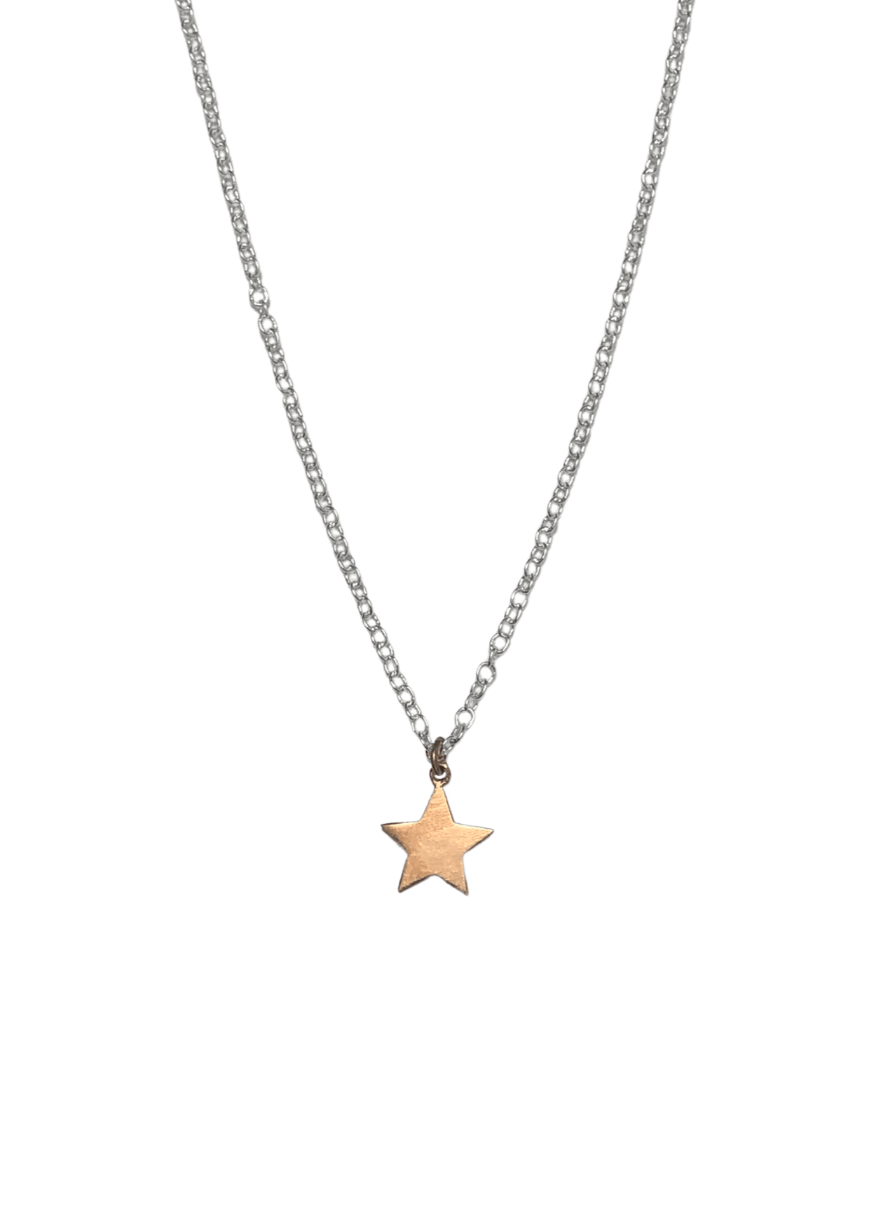 Star Charm Necklace - Silver/Rose Vermeil - offe market