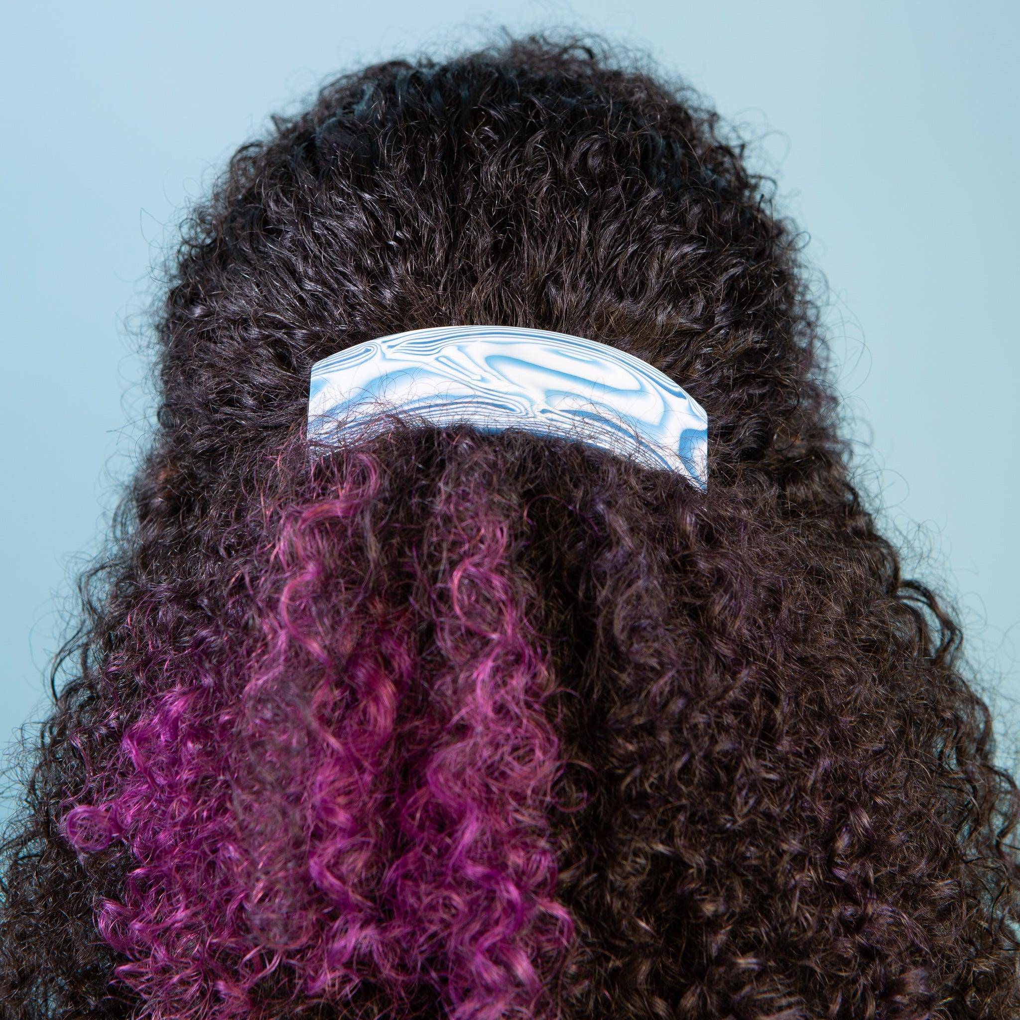 Pony Clip - Marbled Blue - offe market