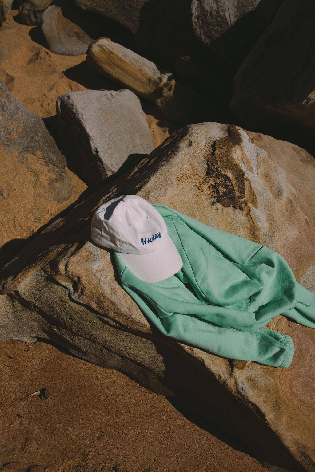 The Weekend Fleece Hoodie - Honeydew Green - offe market