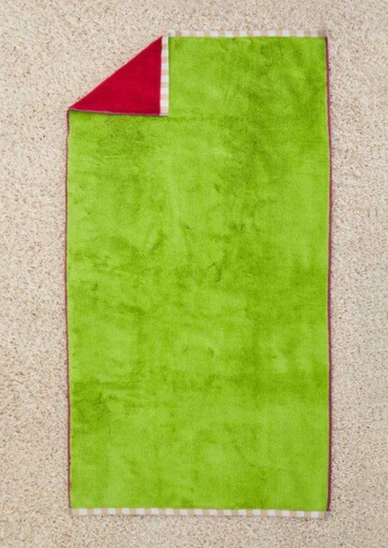 Magenta Green Bath Towel - offe market