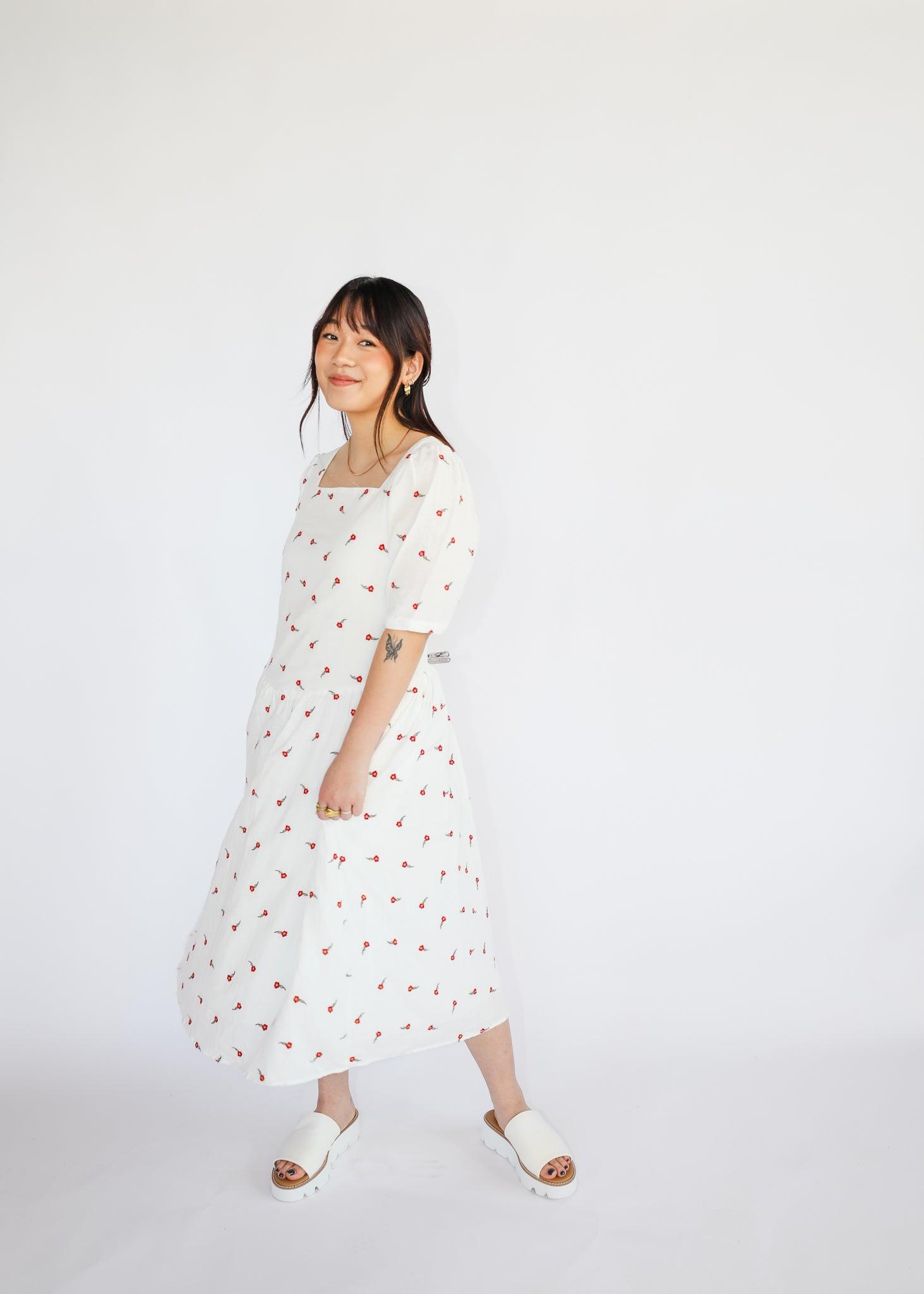 Alyssum Dress - Red Rose - offe market