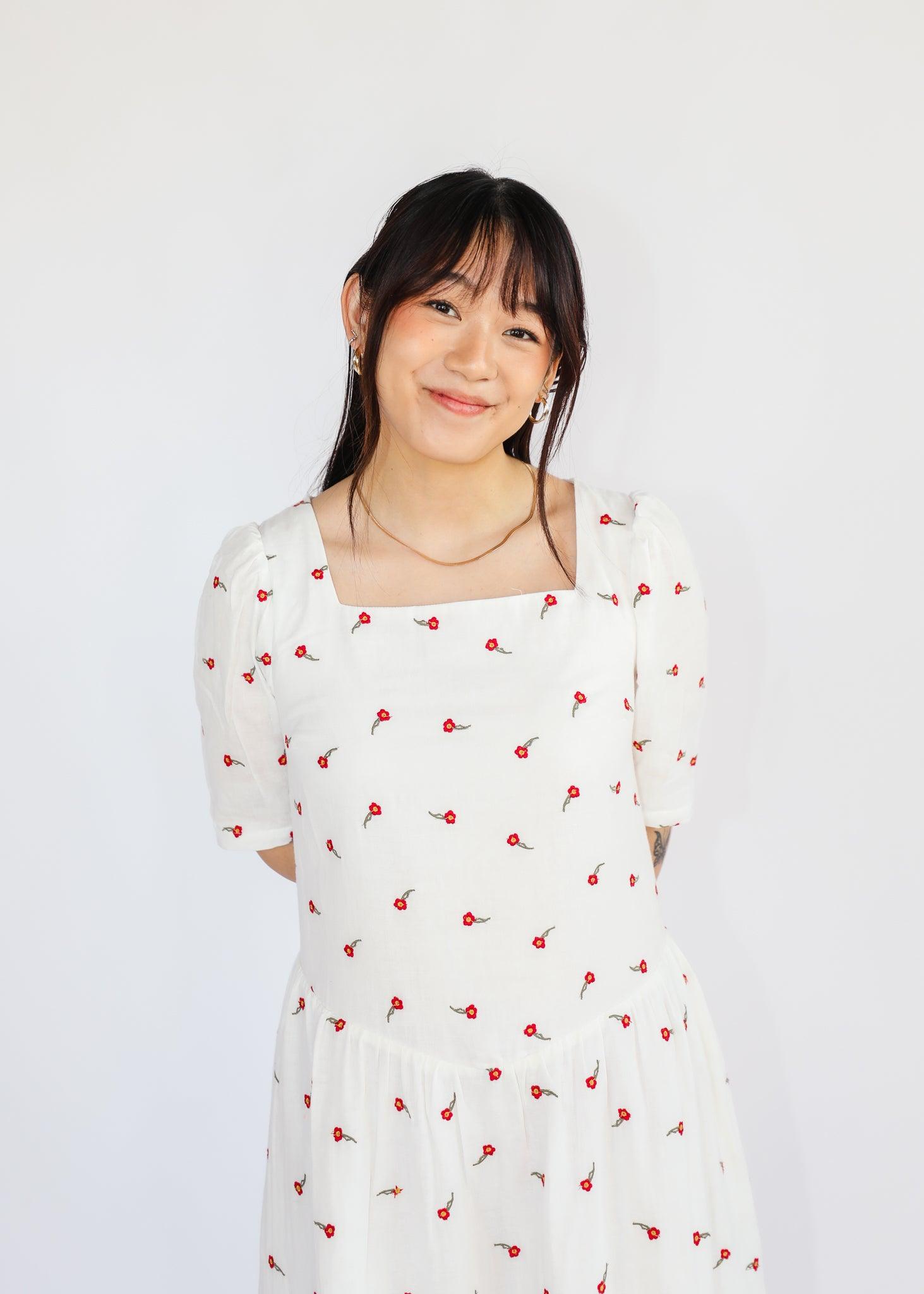 Alyssum Dress - Red Rose - offe market