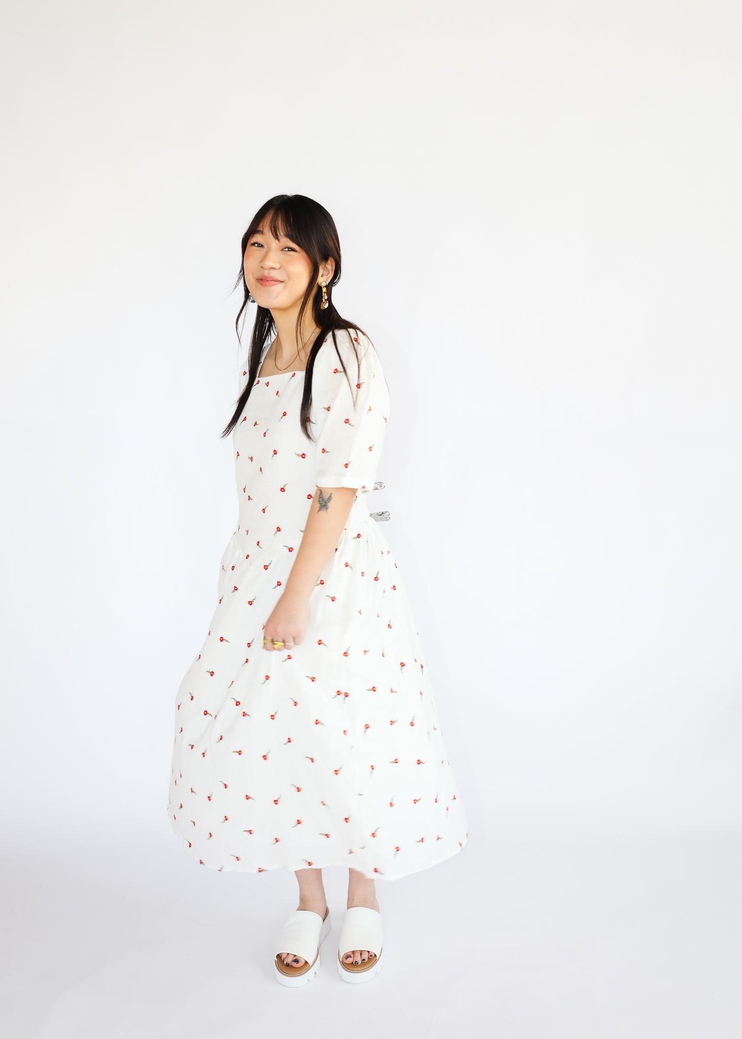 Alyssum Dress - Red Rose - offe market