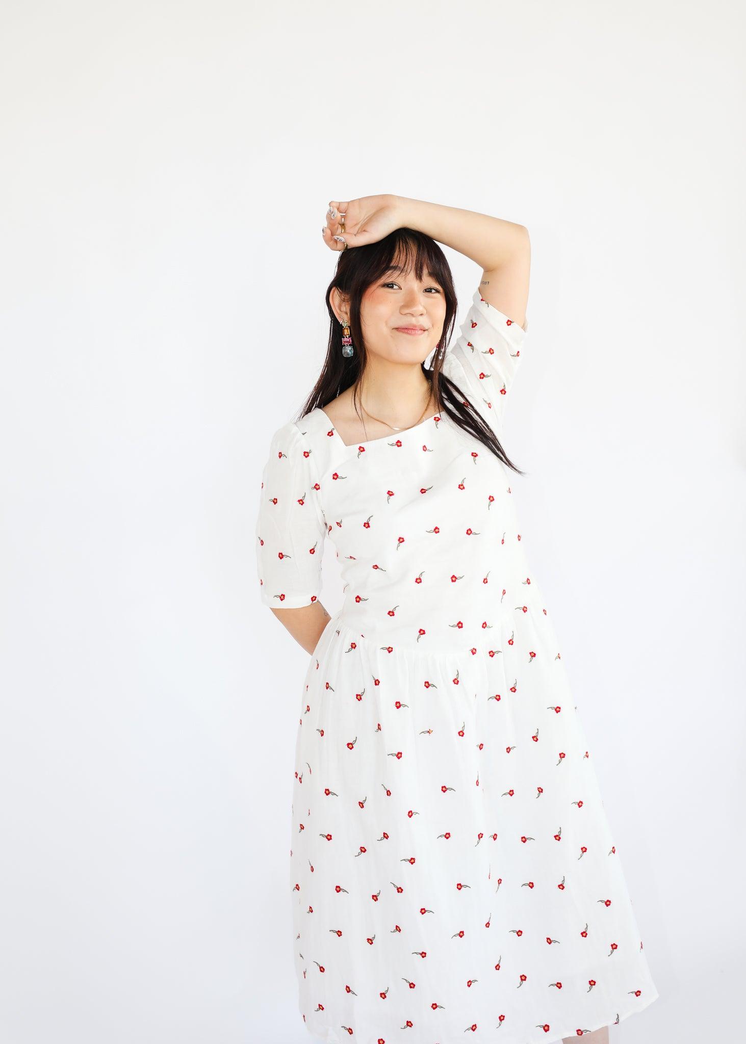 Alyssum Dress - Red Rose - offe market