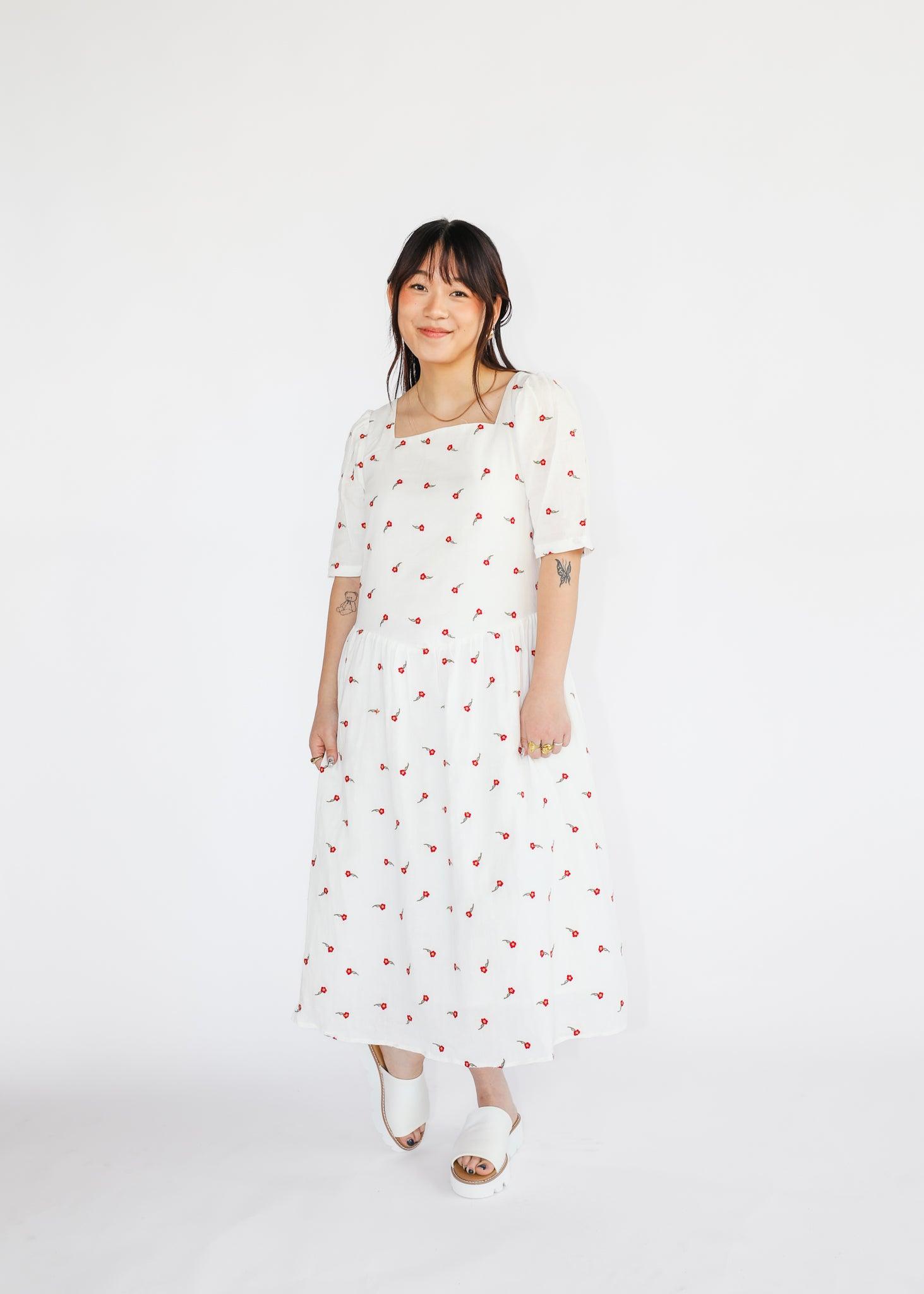 Alyssum Dress - Red Rose - offe market