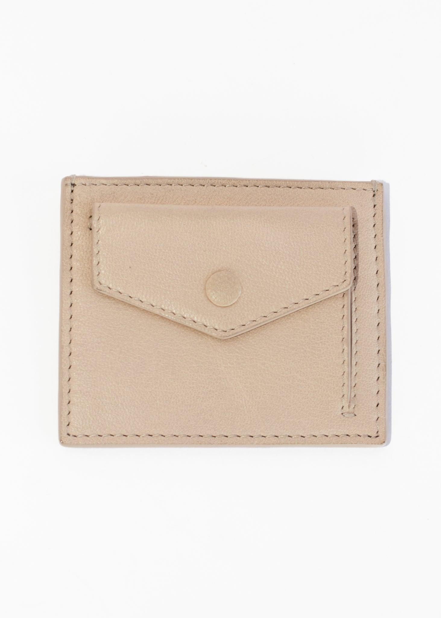 Card Wallet with Coin Pocket - Ecru - offe market