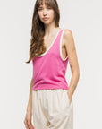 Toit Volant - Kaya Knit Tank Top - Fuchsia -