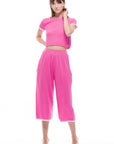 Toit Volant - Kira Knit Long Shorts - Fuchsia -