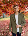 Good for Sunday - Tencel Notch Collar Shirt in Canteen -