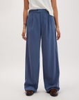 Richer Poorer - Sophia Fluid Wide Leg Trouser - Vintage Indigo - VINTAGE INDIGO