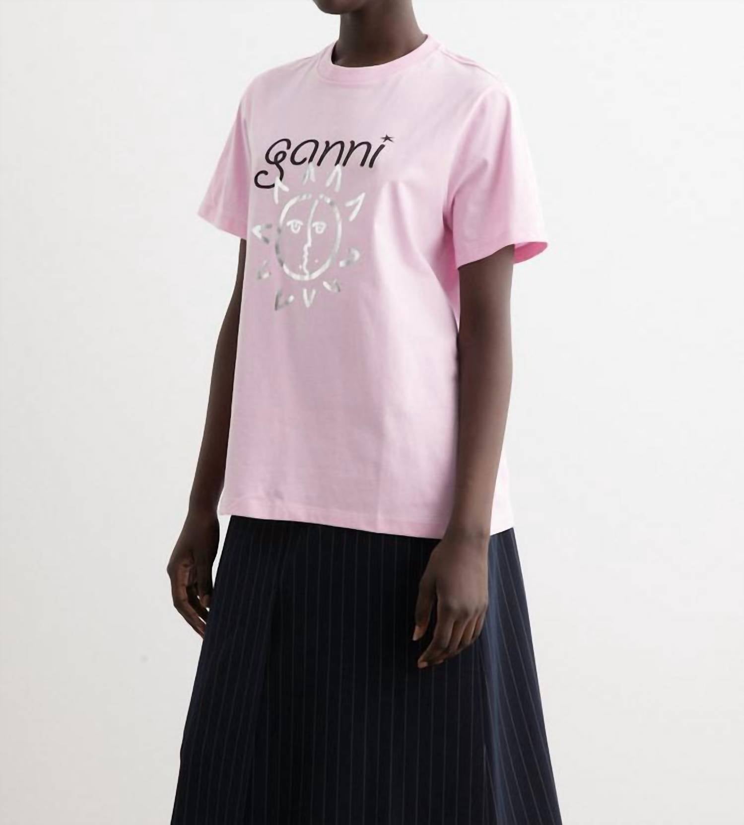 Basic Jersey Sun Relaxed T-shirt - Pink