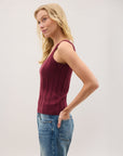 Richer Poorer - Monica Tank - Burgundy -