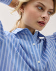 Richer Poorer - Palermo Button Up - Oxford Blue Stripe -