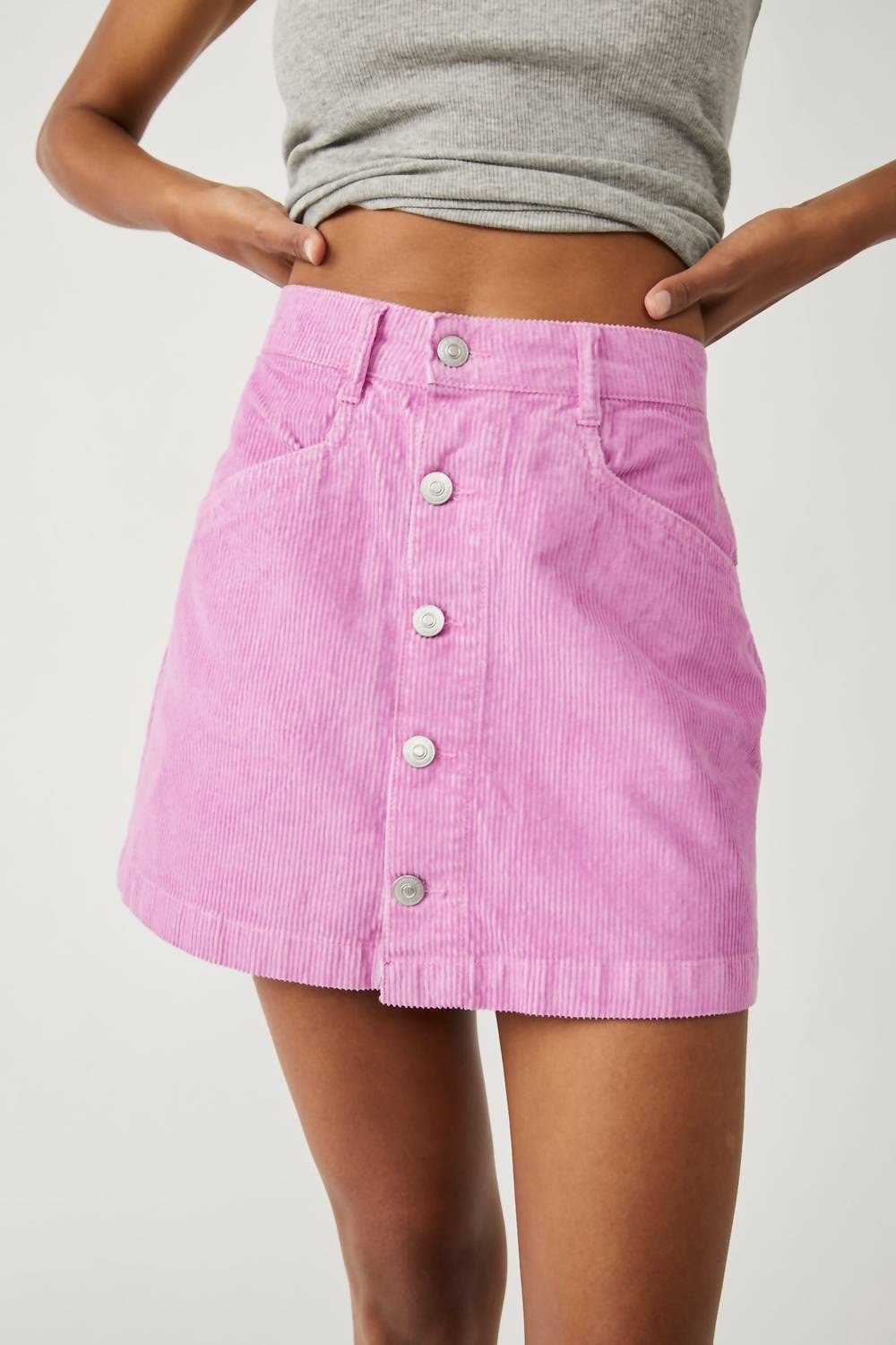 Cord skirt pink hotsell