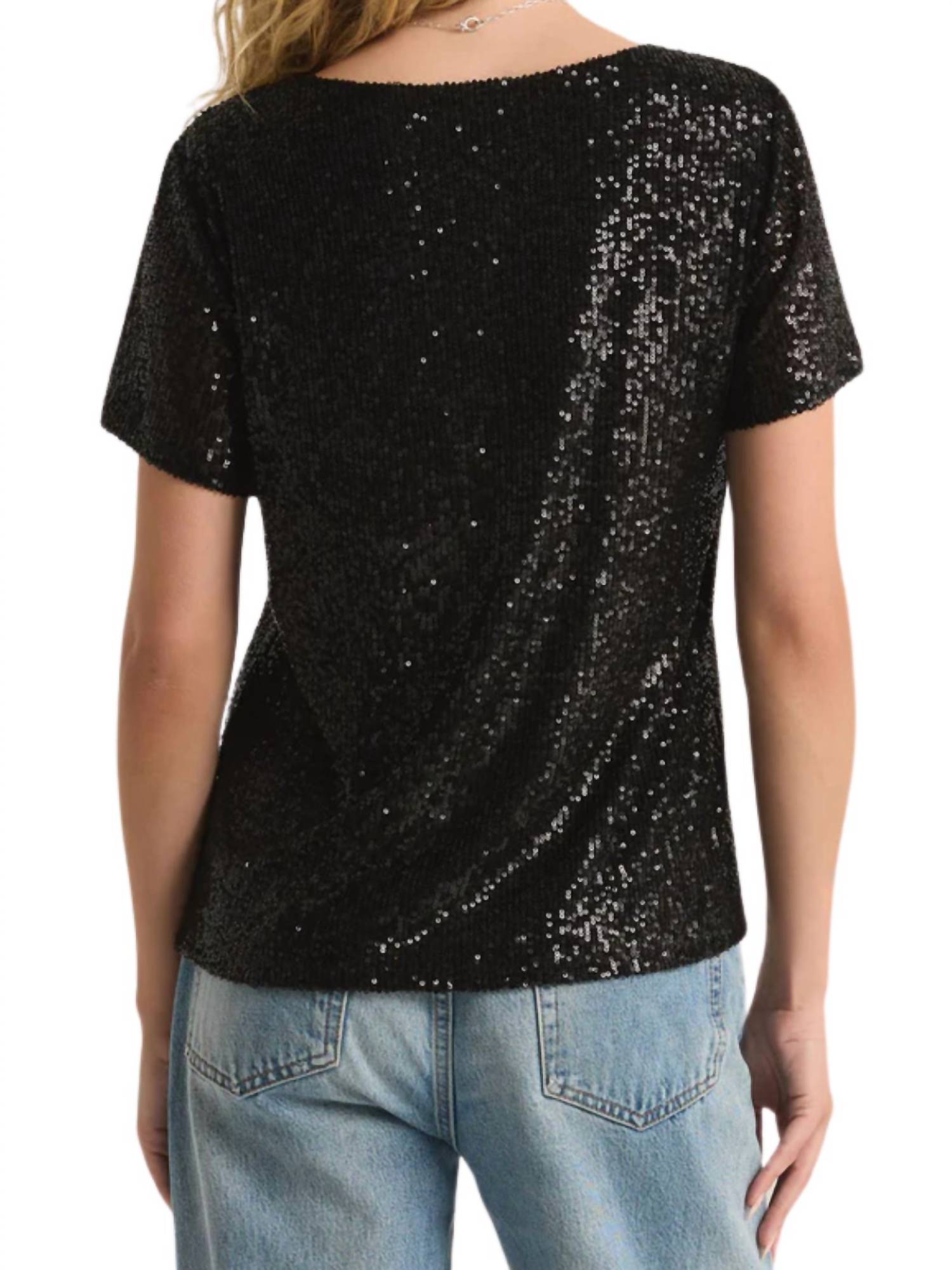 Marbella Sequin Tee Top
