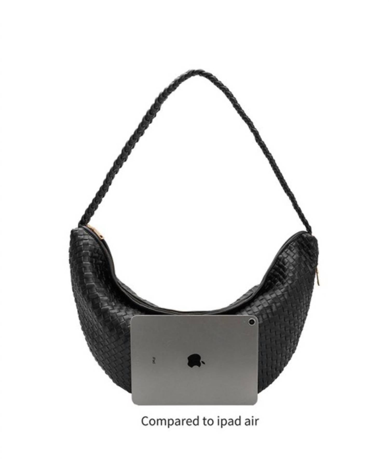 Woven Shoulder Bag - Espresso