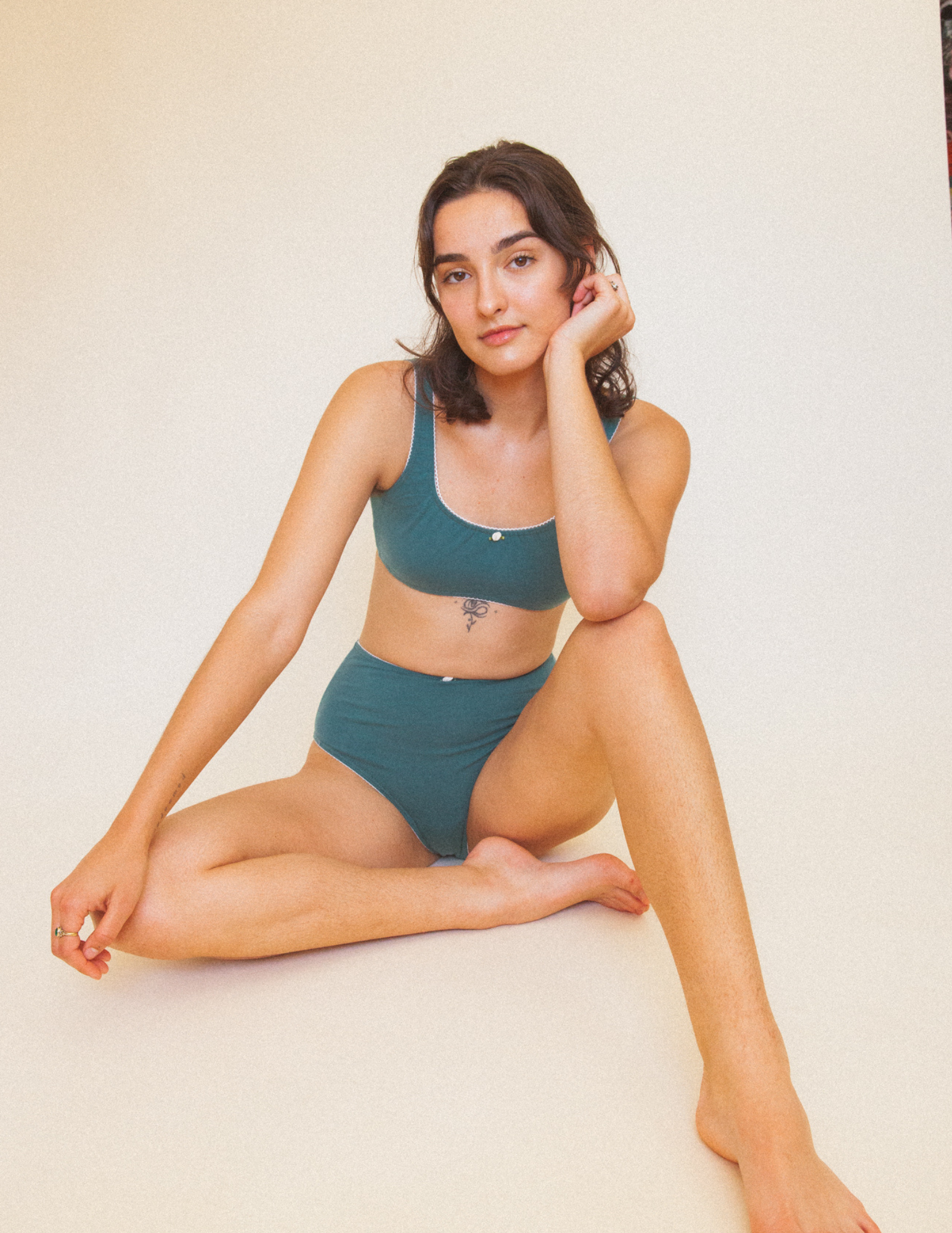 High Rise Underwear - Sea