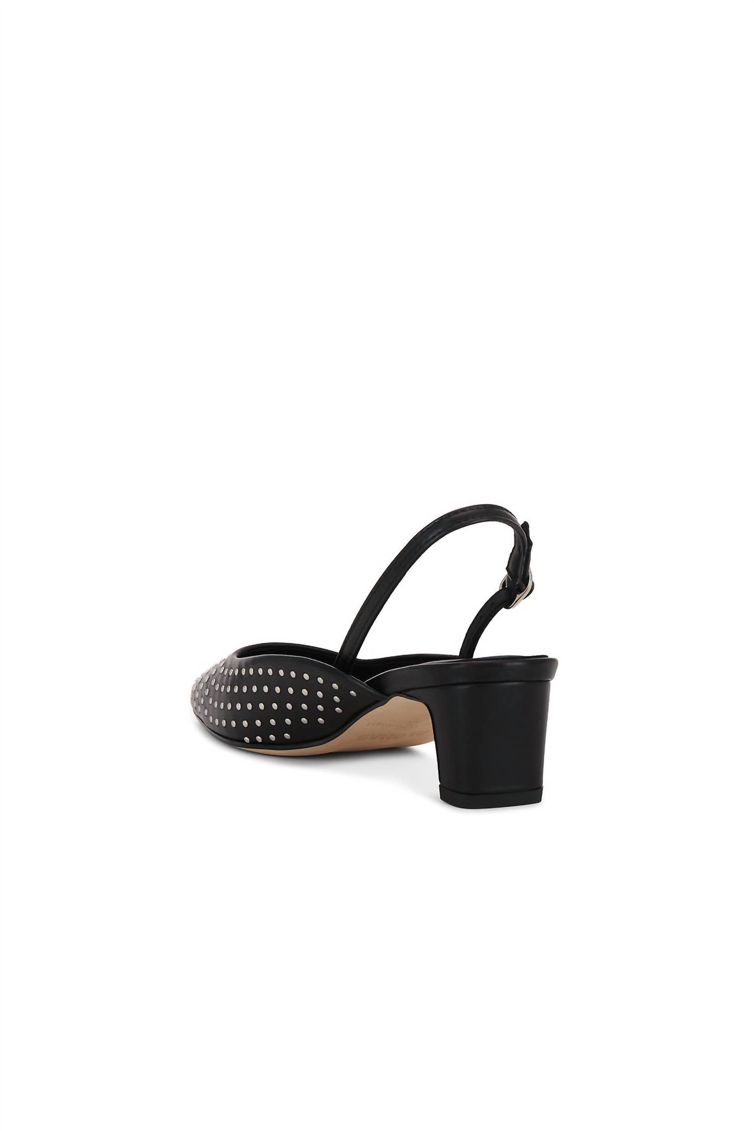 Lindy Studs Leather Pumps